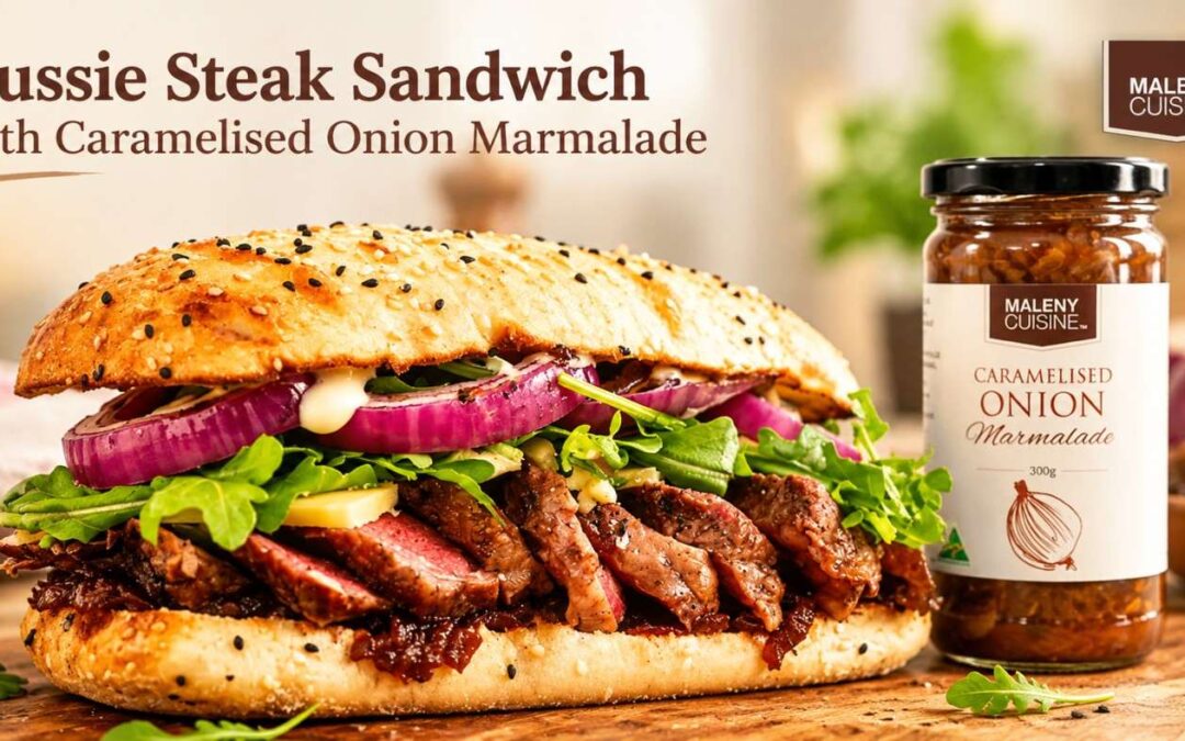 Aussie Steak Sandwich Recipe with Caramelised Onion | Maleny Cuisine